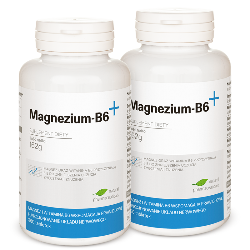 Magnezium B6 zapas roczny Natural Pharmaceuticals