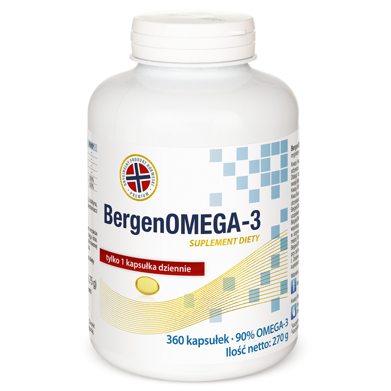 BergenOMEGA-3 zapas roczny Natural Pharmaceuticals