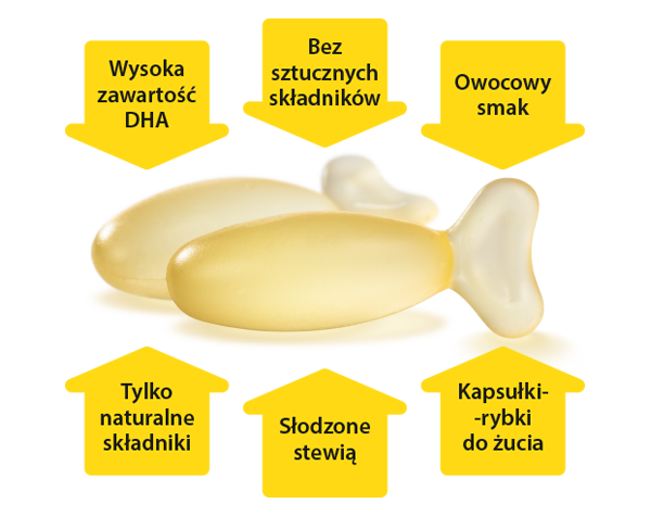 OmegaMarine Junior+ kapsułki rybki