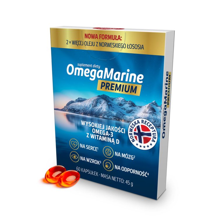 OmegaMarine Omega3 z norweskiego łososia Natural Pharmaceuticals