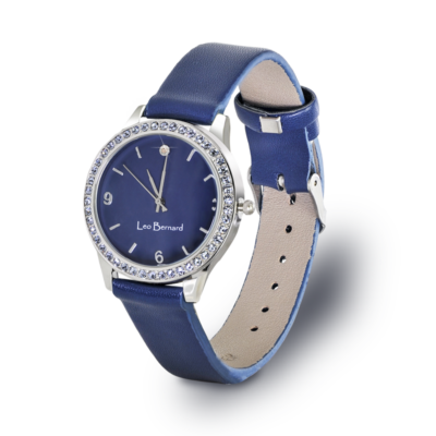 Zegarek damski Leo Bernard, niebieski