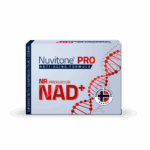 Nuvitone PRO to suplement diety w postaci kapsułek, zawierający NR jako prekursor NAD+, wspierający procesy anti-aging.