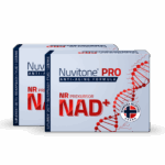 Nuvitone PRO to suplement diety zawierający NR, prekursora NAD+, wspierający młodość i witalność organizmu.