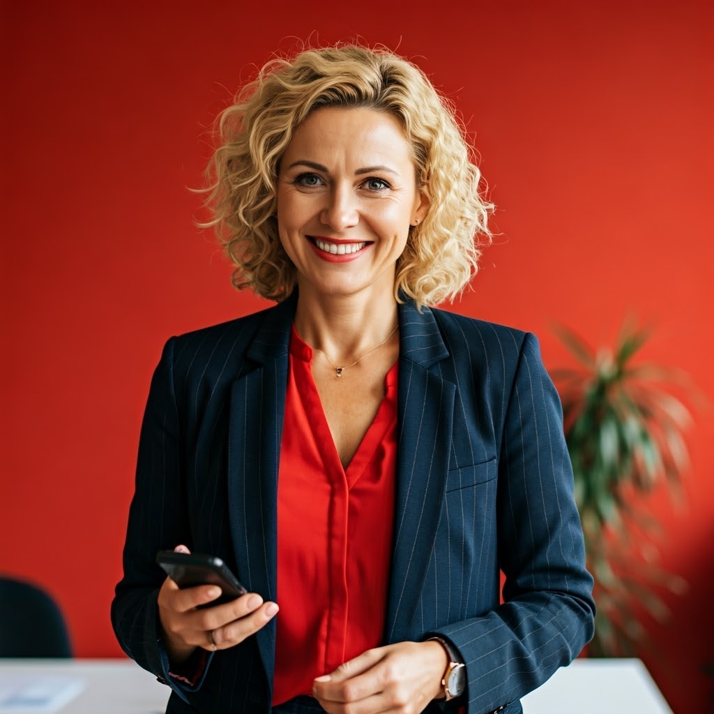 Pewna siebie kobieta